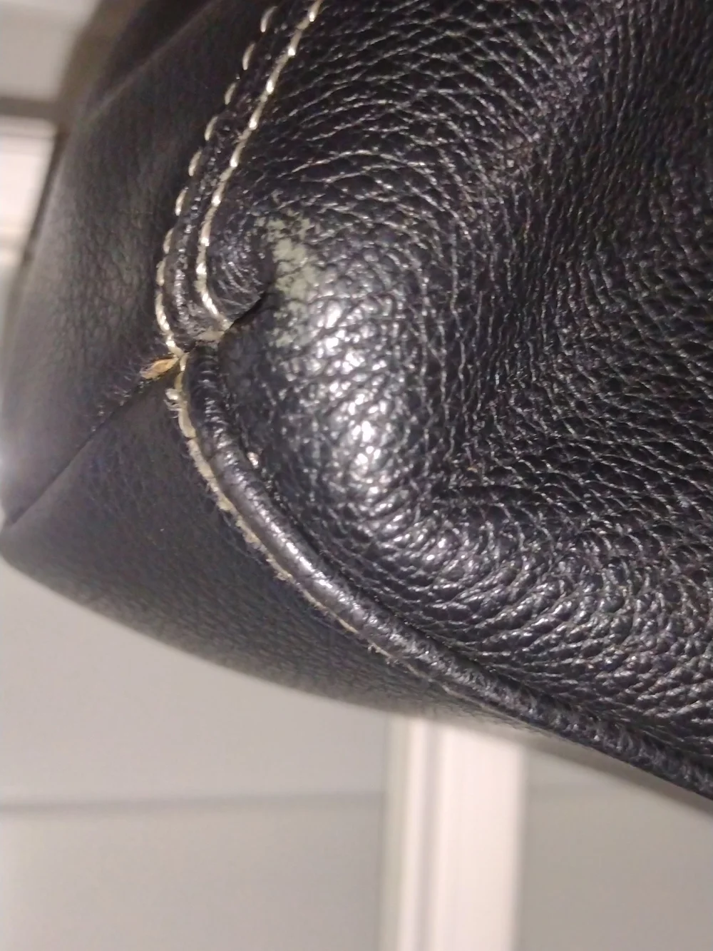 Aurielle Black Circle-Handle Leather Satchel